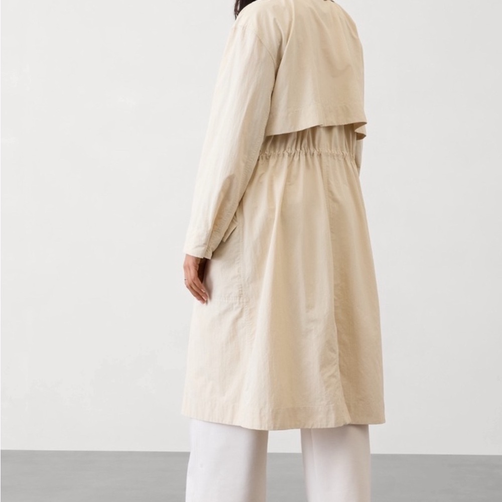 NWT NEW Athleta Luna Cream Trench Medium - Picture 2 of 8
